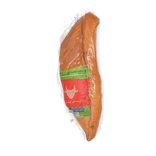 فیله بوقلمون فراوری شده 98درصد گوشت بوقلمون رباط وکیوم 350گرم( 11085) - 