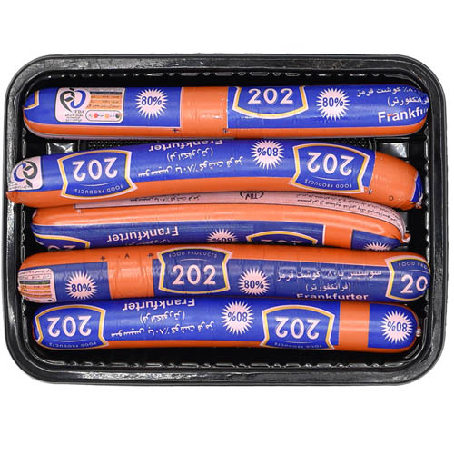 فرانکفورتر هات داگ 80درصد گوشت قرمز 202 نیم کیلوگرم( 10782) - 
