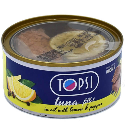 فیله ماهی تون در روغن با لیمو ترش و فلفل تاپسی 180 گرم( 12965) - 
