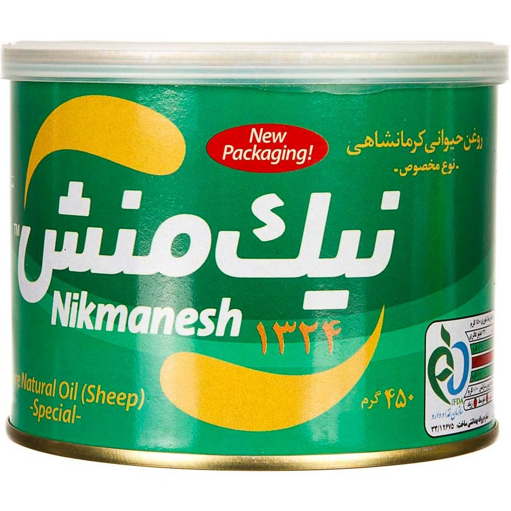 روغن حیوانی گوسفندی نیک منش 450 گرم( 12190) - 